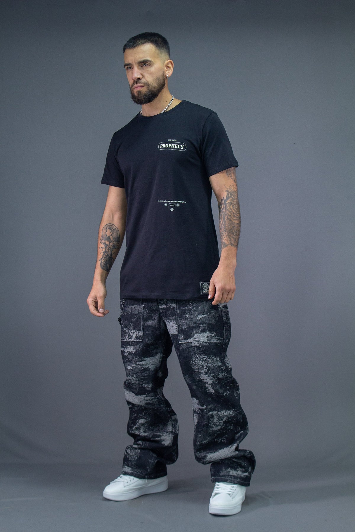 Jean Baggy JAC J100 Negro - modelo/detalle