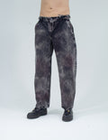 Jeans Baggy Correas Negro - frontal