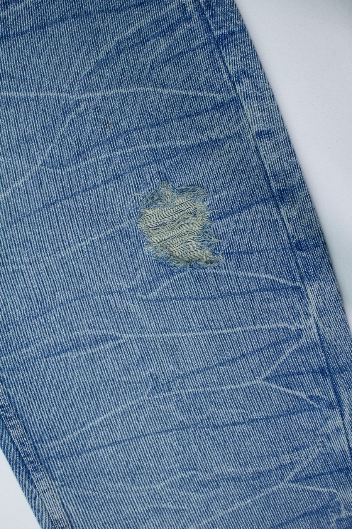 Jeans Baggy Correas Azul Frost