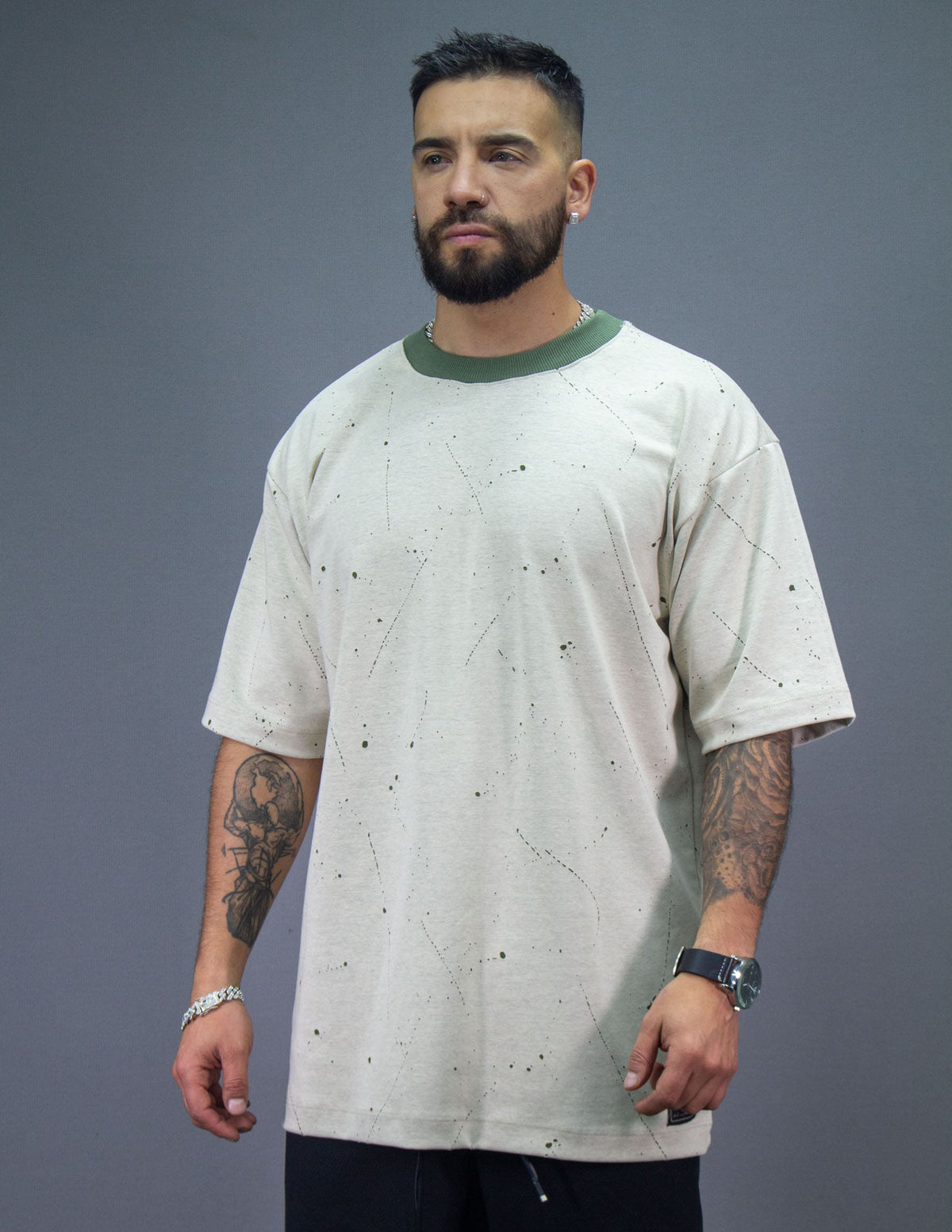 color:marfil | Camiseta Oversize 1330 frente