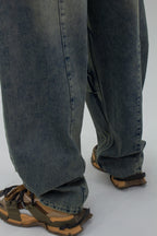 color:azul | Jean Baggy Barriel Rotos BANOMO vista 7